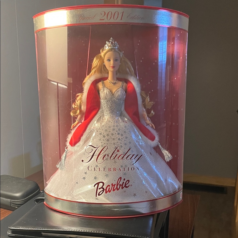 Barbie Holiday Celebration Doll - Silver and Red Gown